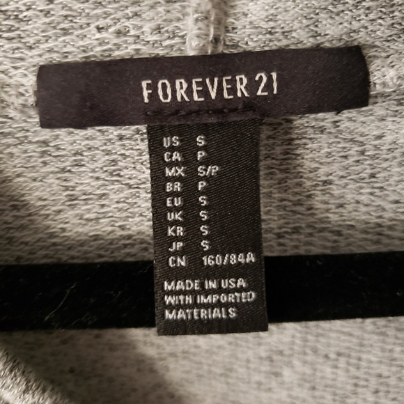 NWOT Forever 21 Cropped Hoodie - S - Picture 3 of 3